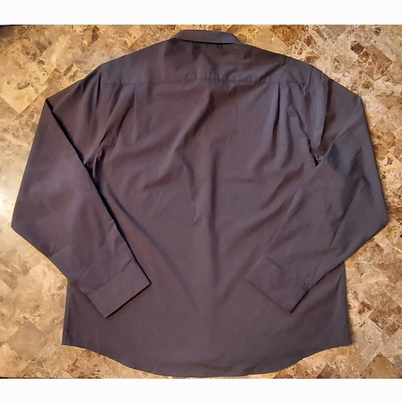 Hisdern Men's black dress shirt, size XXL, new - Picture 2 of 5